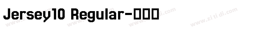 Jersey10 Regular字体转换